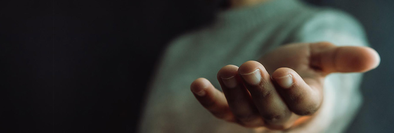 hand extended welcoming
